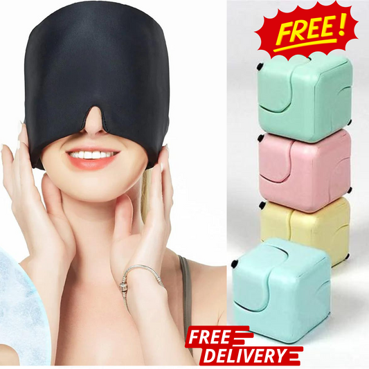 Migraine Relief Gel Cap + Free Sensory Infinity Cube: Instant Comfort