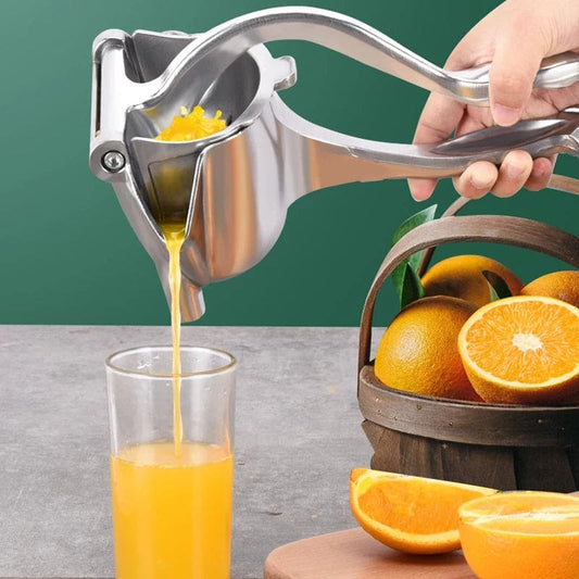 Manual Juice Squeezer, Portable Aluminum Alloy Hand Pressure Juicer, Heavy Duty Single Press Juice Squeezer